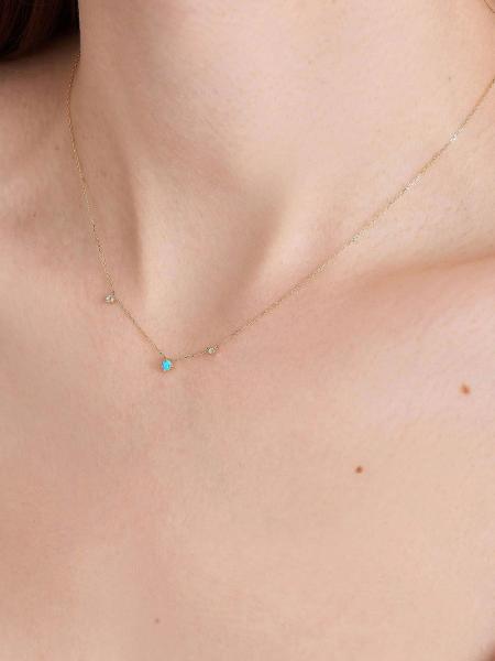 Ania Haie kaelakee Terquoise & Sapphire NAU001-02YG - Premiumkellad