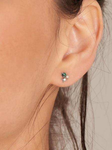 Ania Haie kõrvarõngad Malachite Star E039-01H-M - Premiumkellad