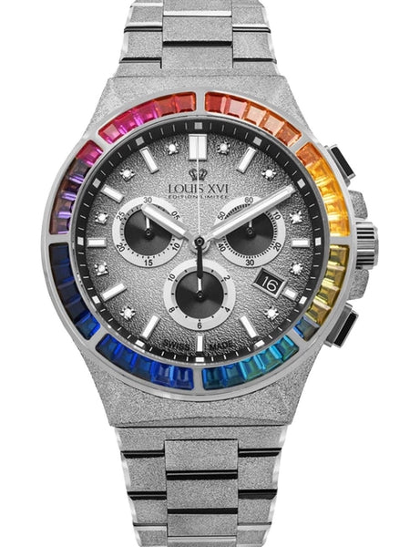 Meeste käekell Louis XVI Le Monarque Rainbow Chrono LXVI1219 - Premiumkellad