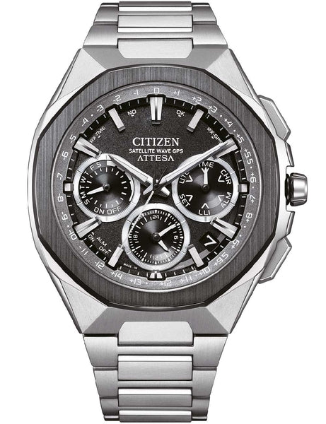 Meeste käekell Citizen Attesa Solar Satellite GPS Chrono CC4104-53E - Premiumkellad