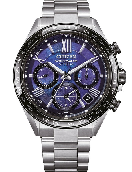 Meeste käekell Citizen Attesa Satellite Wave GPS Eco-Drive Titanium CC4075-50L - Premiumkellad