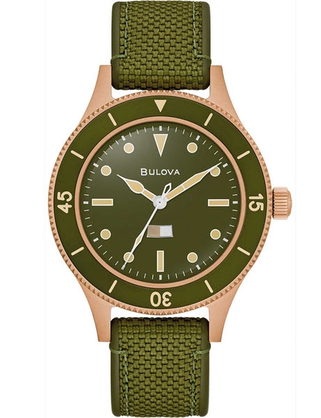 Meeste käekell Bulova MIL-SHIPS Bronze 98A324 - Premiumkellad