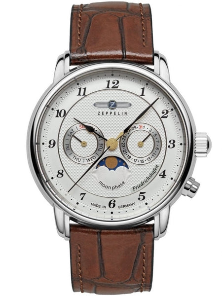 Meeste käekell Zeppelin Friedrichshafen Moon Phase 85361 - Premiumkellad