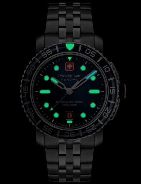 Meeste käekell Swiss Military Hanowa Black Marlin SMWGH0001703 - Premiumkellad