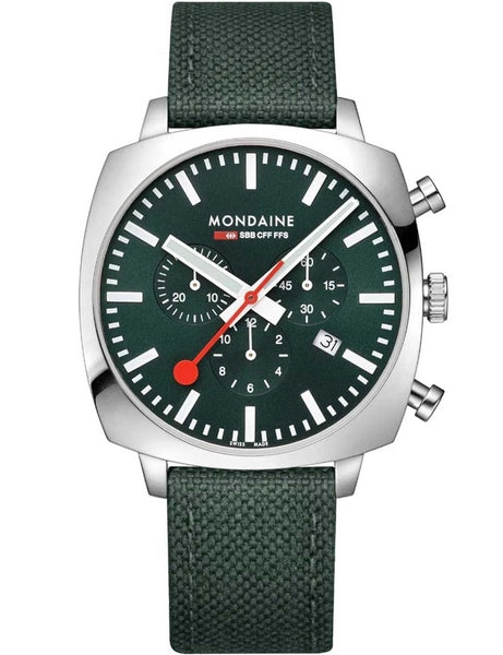 Meeste käekell Mondaine Grand Cushion MSL.41460.LF.SET