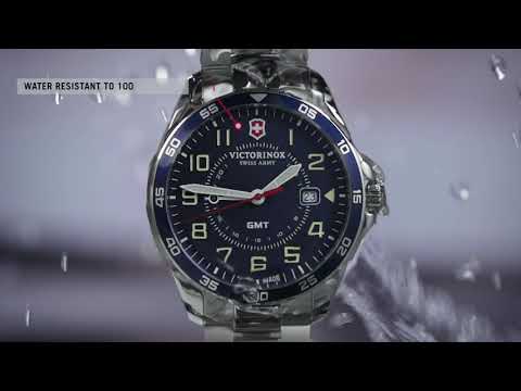 Vyriškas laikrodis „Victorinox FieldForce GMT 241896“.